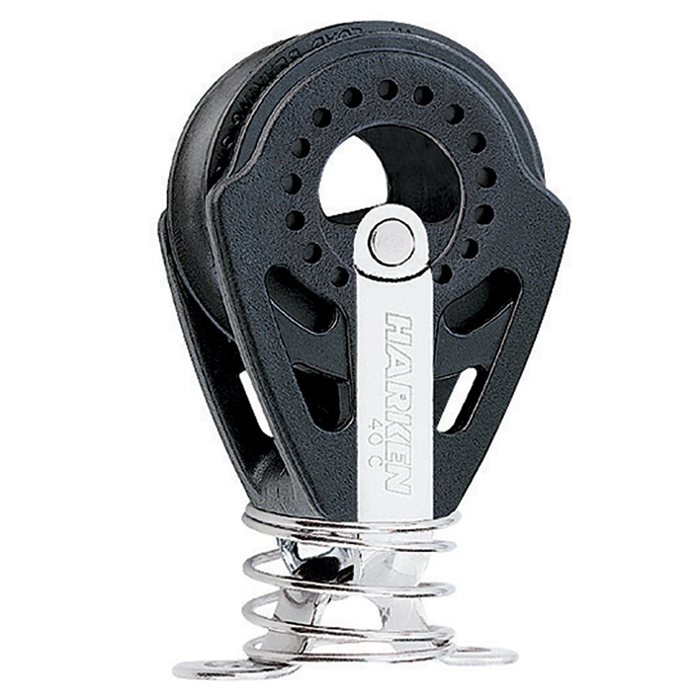 Harken 40mm Carbo Block w/Spring Eyestrap [2652] - Houseboatparts.com