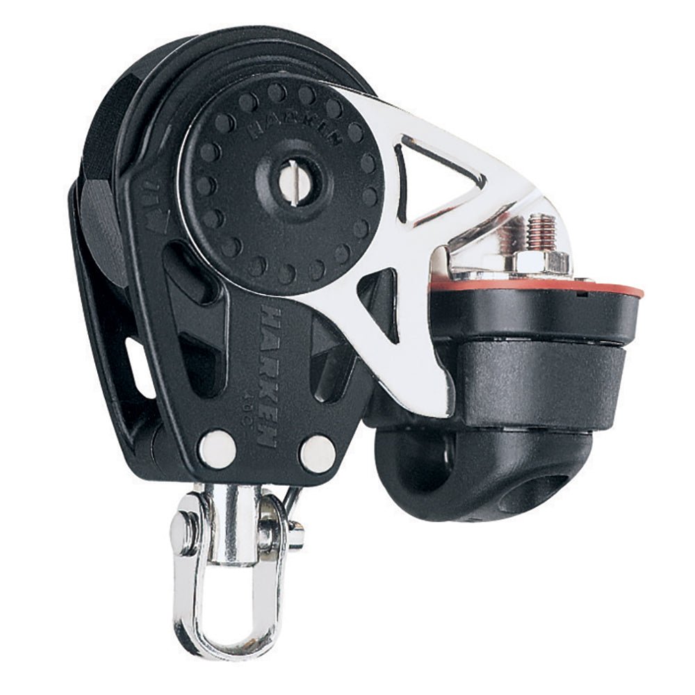 Harken 40mm Carbo Single Ratchet Block w/Swivel Becket Cam Cleat [2610] - Houseboatparts.com