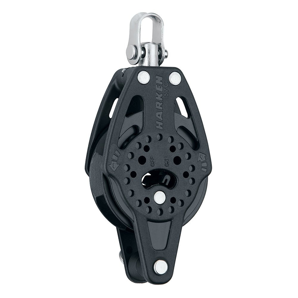 Harken 57mm Carbo Single Ratchet Block w/Swivel Becket [2136] - Houseboatparts.com