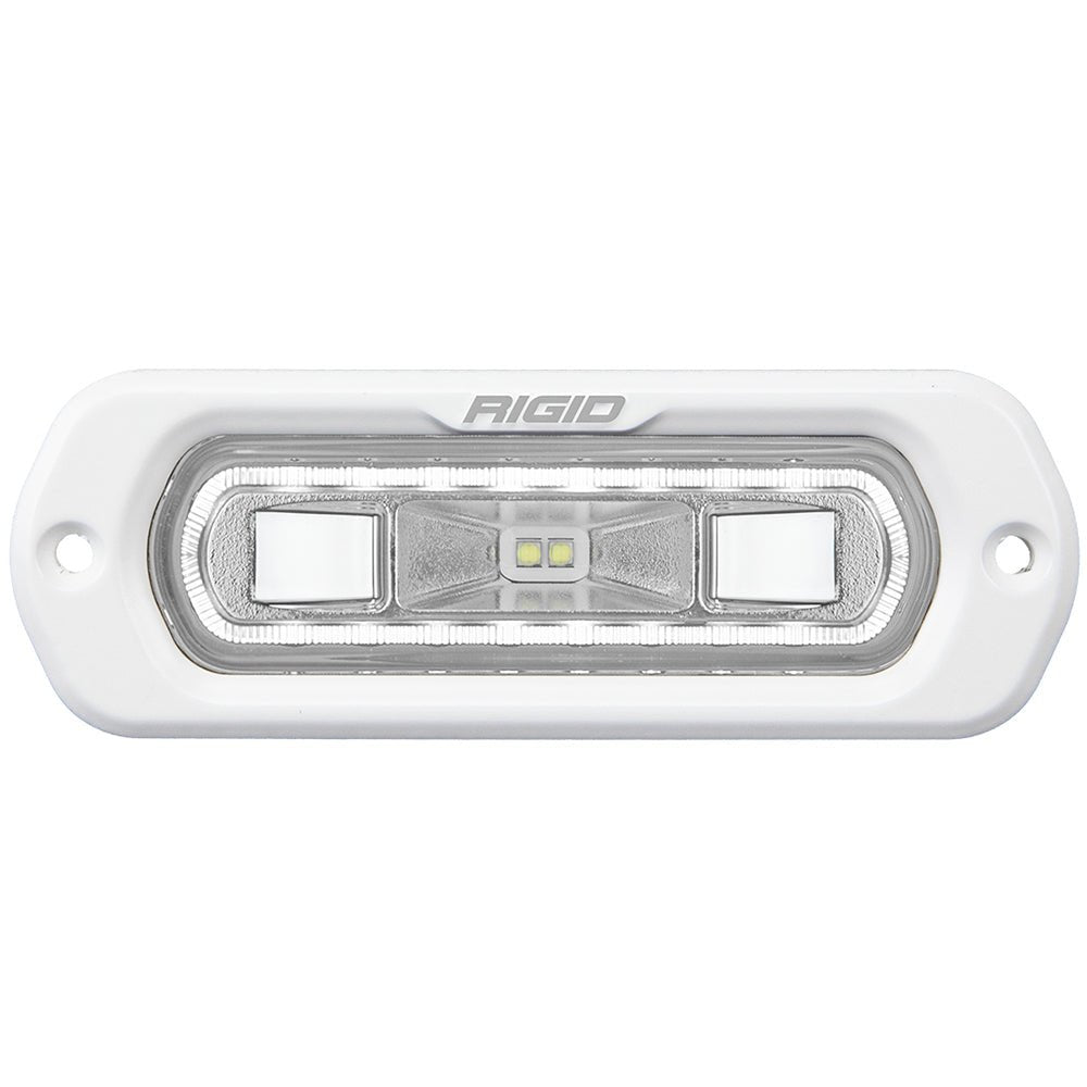 RIGID Industries SR-L Series Marine Spreader Light - White Flush Mount - White Light w/White Halo [51200] - Houseboatparts.com