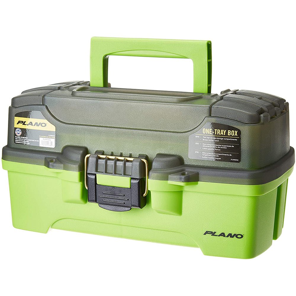 Plano 1-Tray Tackle Box w/Dual Top Access - Smoke Bright Green [PLAMT6211] - Houseboatparts.com