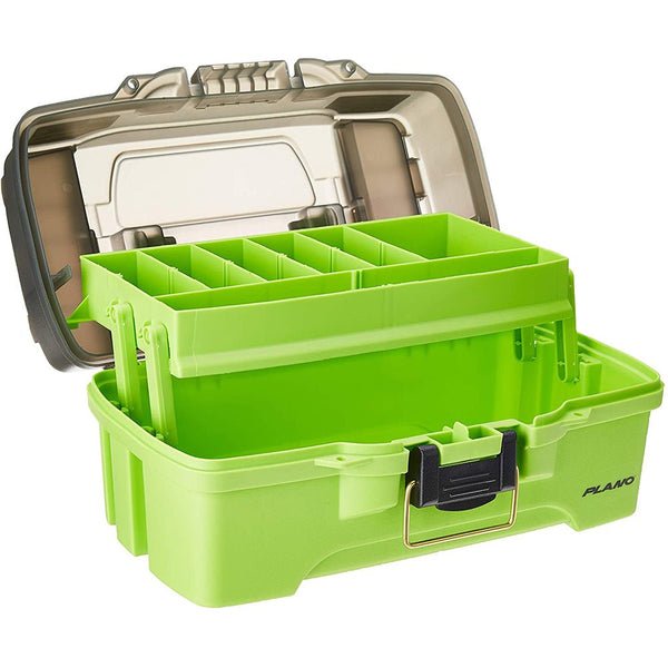 Plano 1-Tray Tackle Box w/Dual Top Access - Smoke Bright Green [PLAMT6211] - Houseboatparts.com