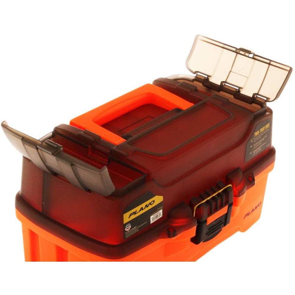 Plano 2-Tray Tackle Box w/Dual Top Access - Smoke Bright Orange [PLAMT6221] - Houseboatparts.com