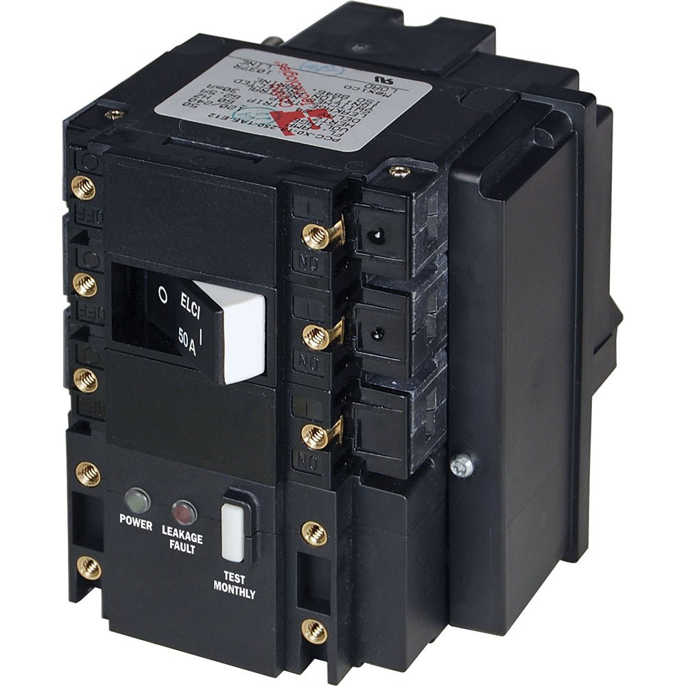 Blue Sea C-Series ELCI Main Circuit Breaker - 120/240V AC 50A [3104] - Houseboatparts.com