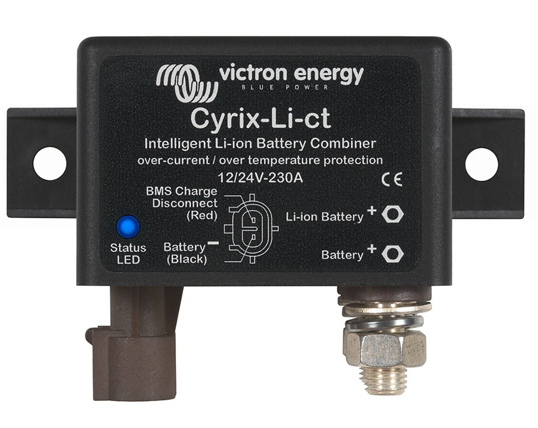 Victron Cyrix - Li - ct 12/24V - 230A Intelligent Li - Ion Battery Combiner [CYR010230412] - Houseboatparts.com