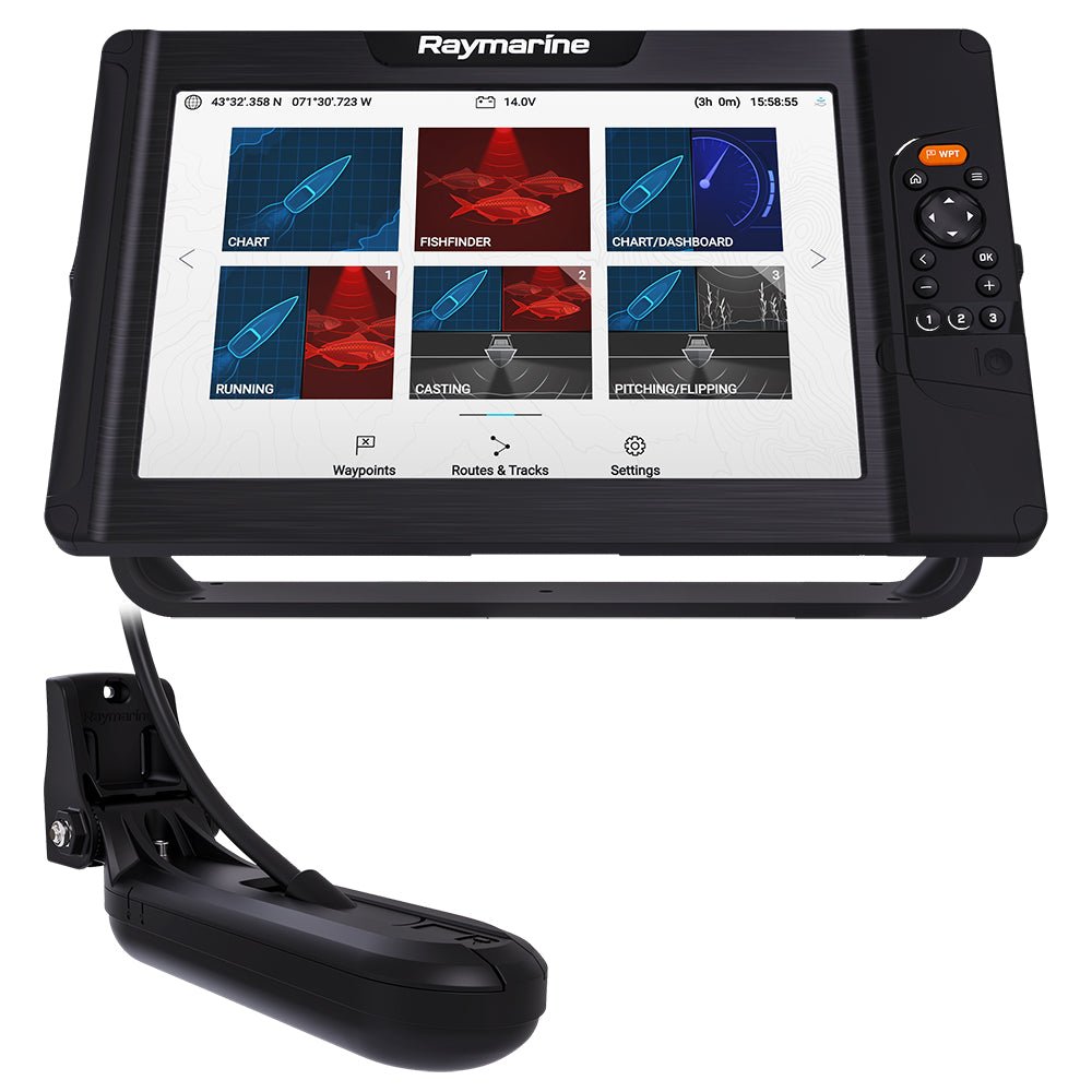 Raymarine Element 12 HV Combo w/HV-100 Transom Mount Transducer Lighthouse North America Chart [E70536-05-102] - Houseboatparts.com