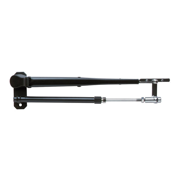 Marinco Wiper Arm, Deluxe Black Stainless Steel Pantographic - 12"-17" Adjustable [33032A] - Houseboatparts.com