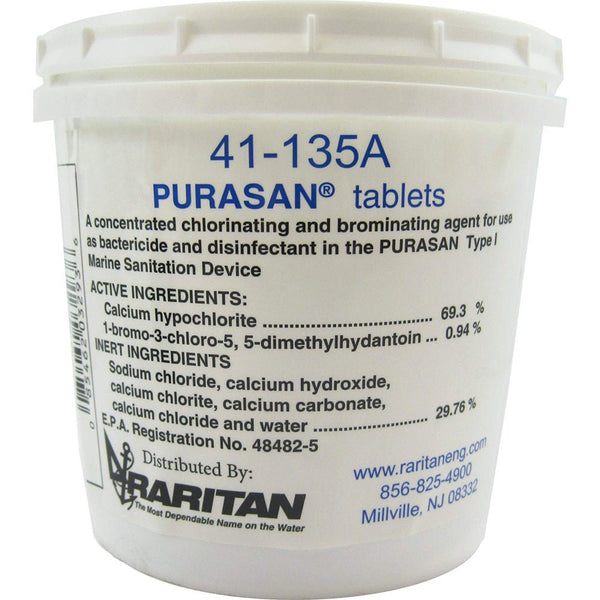 Raritan PURASAN EX Refill Tablets *1 Tub of 6 Tablets [41-135A] - Houseboatparts.com
