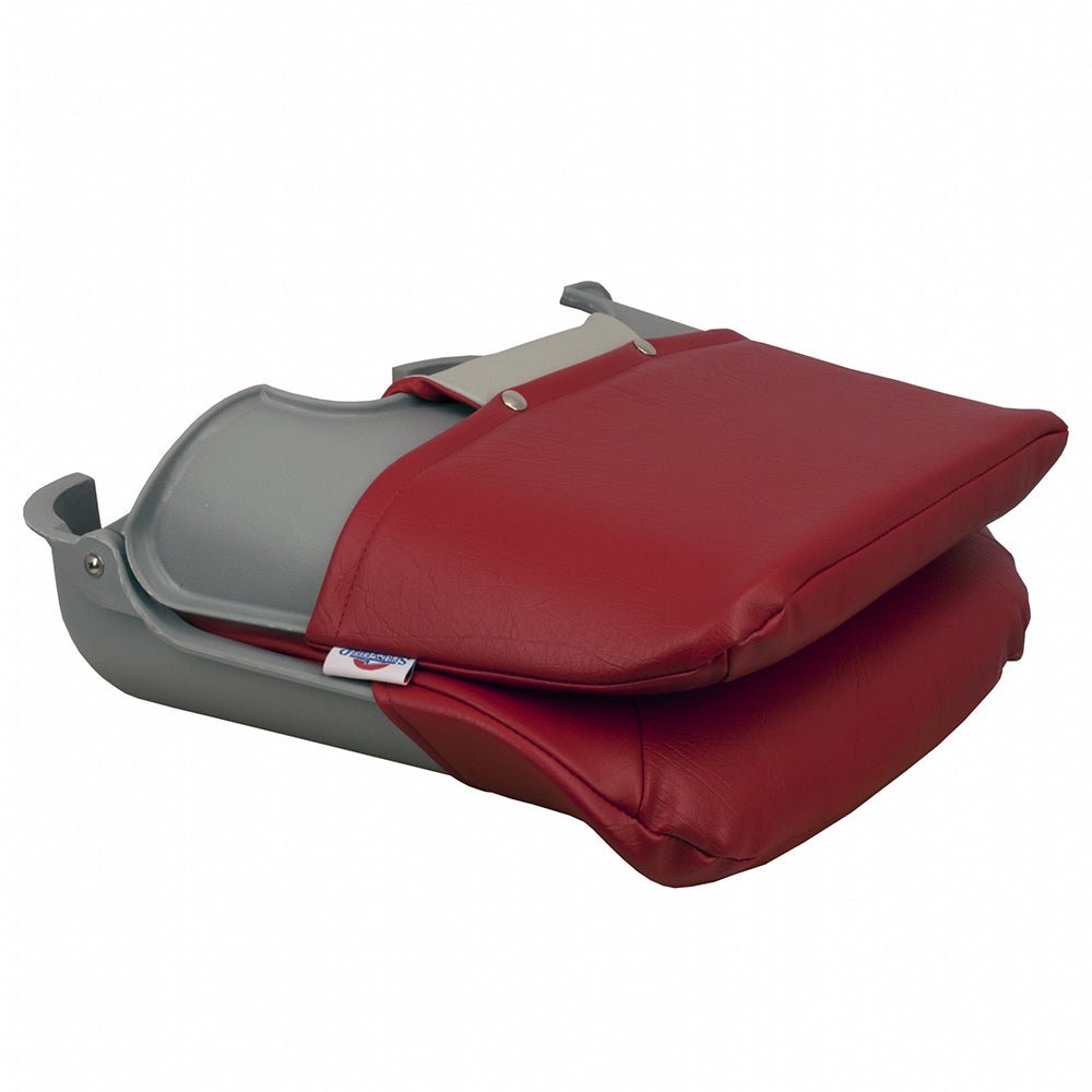 Springfield Skipper Standard Seat Fold Down - Grey/Red [1061018] - Houseboatparts.com