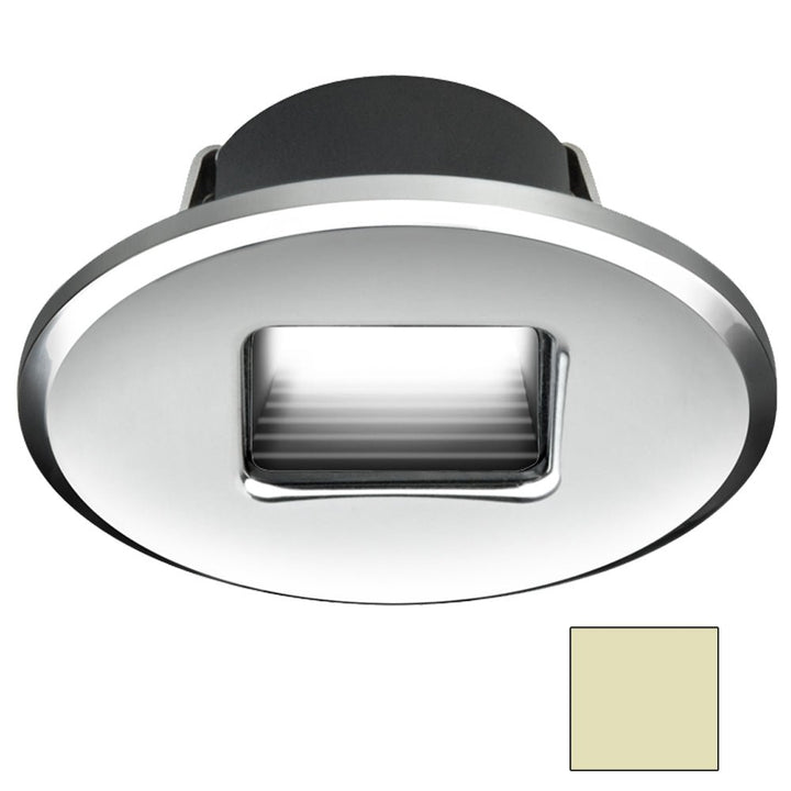 I2Systems Ember E1150Z Snap-In - Polished Chrome - Oval - Warm White Light [E1150Z-13CAB] - Houseboatparts.com
