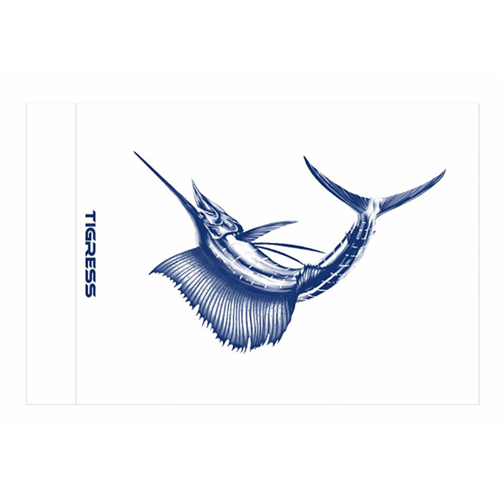 Tigress Sailfish Release Flag - 12" x 18" [88420] - Houseboatparts.com