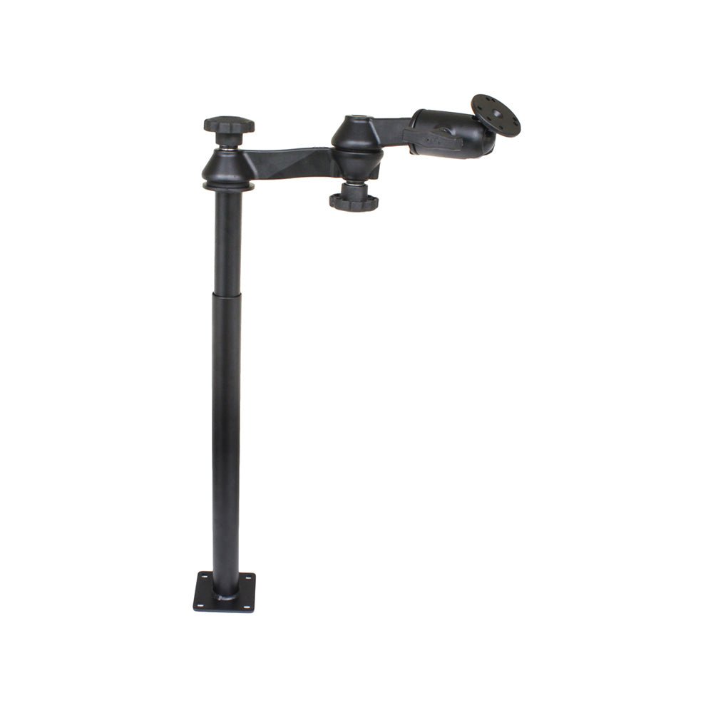 RAM Mount RAM Tele-Pole w/12" 18" Poles, Double Swing Arms Round Plate [RAM-VP-SW1-1218] - Houseboatparts.com
