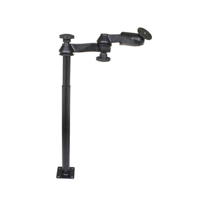 RAM Mount RAM Tele-Pole w/12" 18" Poles, Double Swing Arms Round Plate [RAM-VP-SW1-1218] - Houseboatparts.com