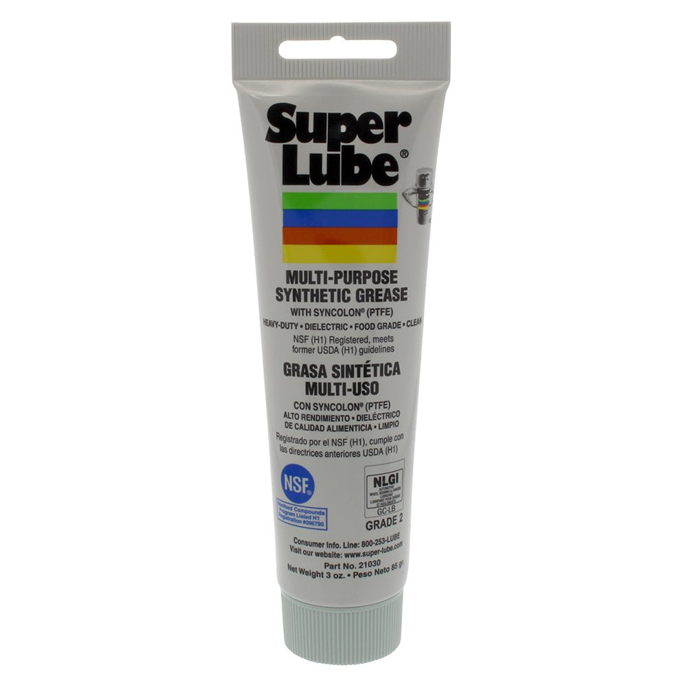 Super Lube Multi-Purpose Synthetic Grease w/Syncolon - 3oz Tube [21030] - Houseboatparts.com