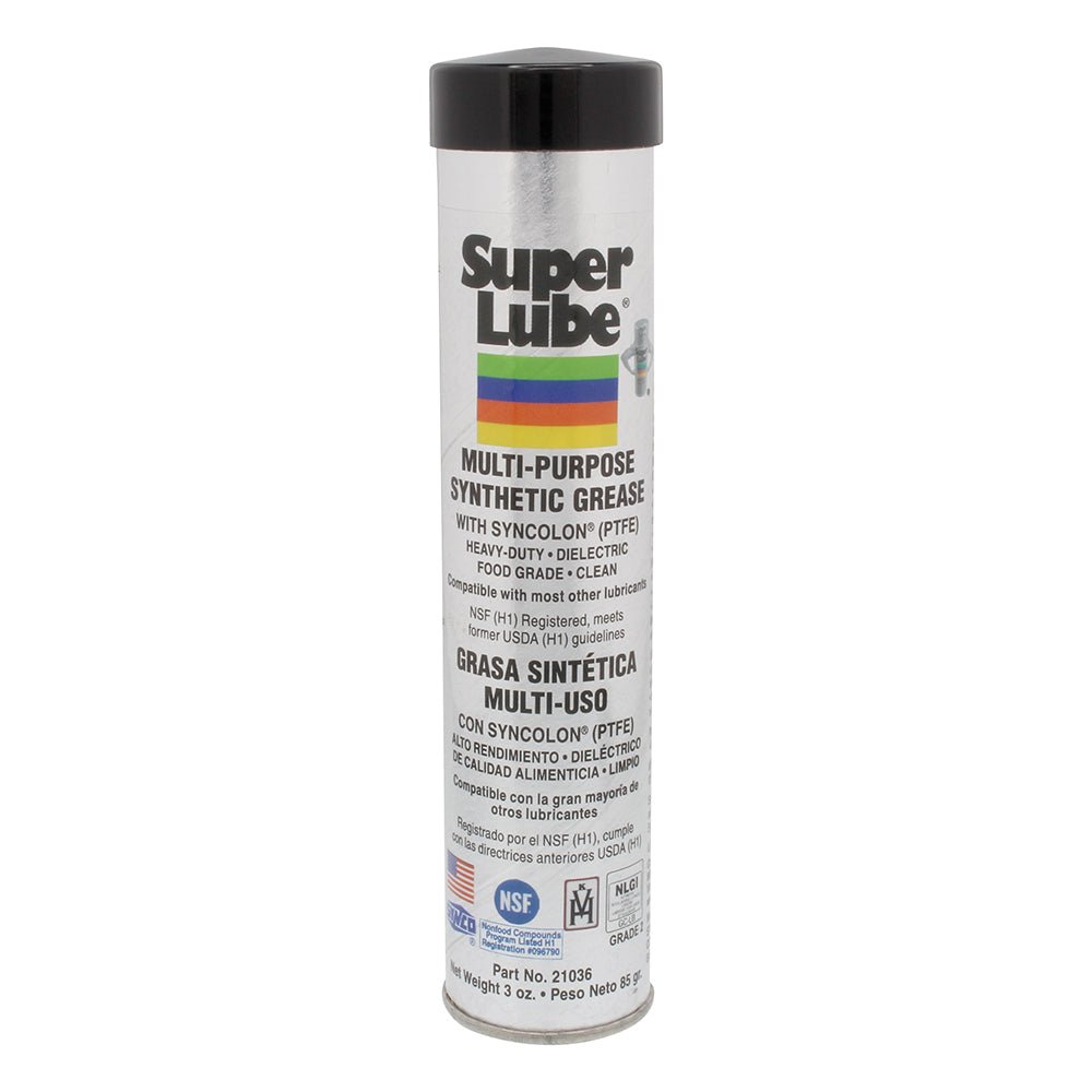 Super Lube Multi-Purpose Synthetic Grease w/Syncolon - 3oz Cartridge [21036] - Houseboatparts.com