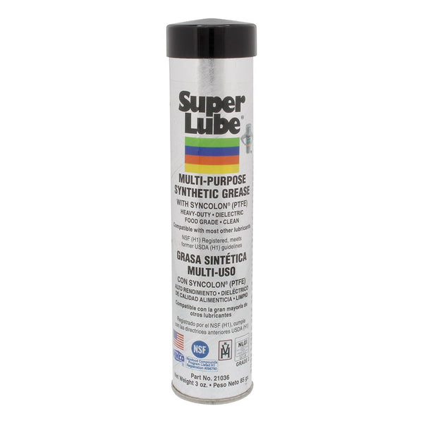 Super Lube Multi-Purpose Synthetic Grease w/Syncolon - 3oz Cartridge [21036] - Houseboatparts.com