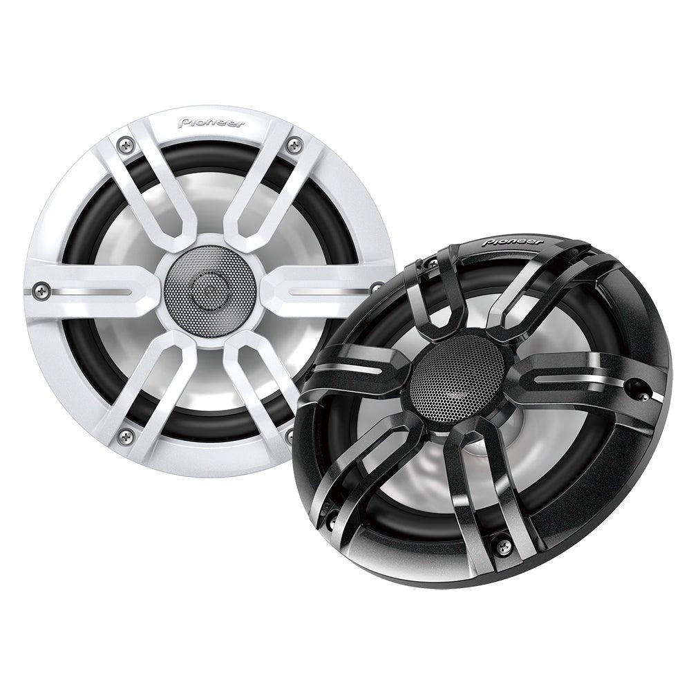 Pioneer 7.7" ME-Series Speakers - Black White Sport Grille Covers - 250W [TS-ME770FS] - Houseboatparts.com