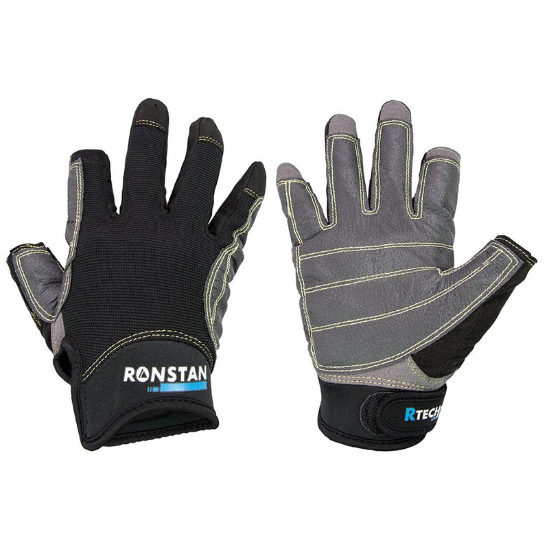 Ronstan Sticky Race Gloves - 3-Finger - Black - M [CL740M] - Houseboatparts.com