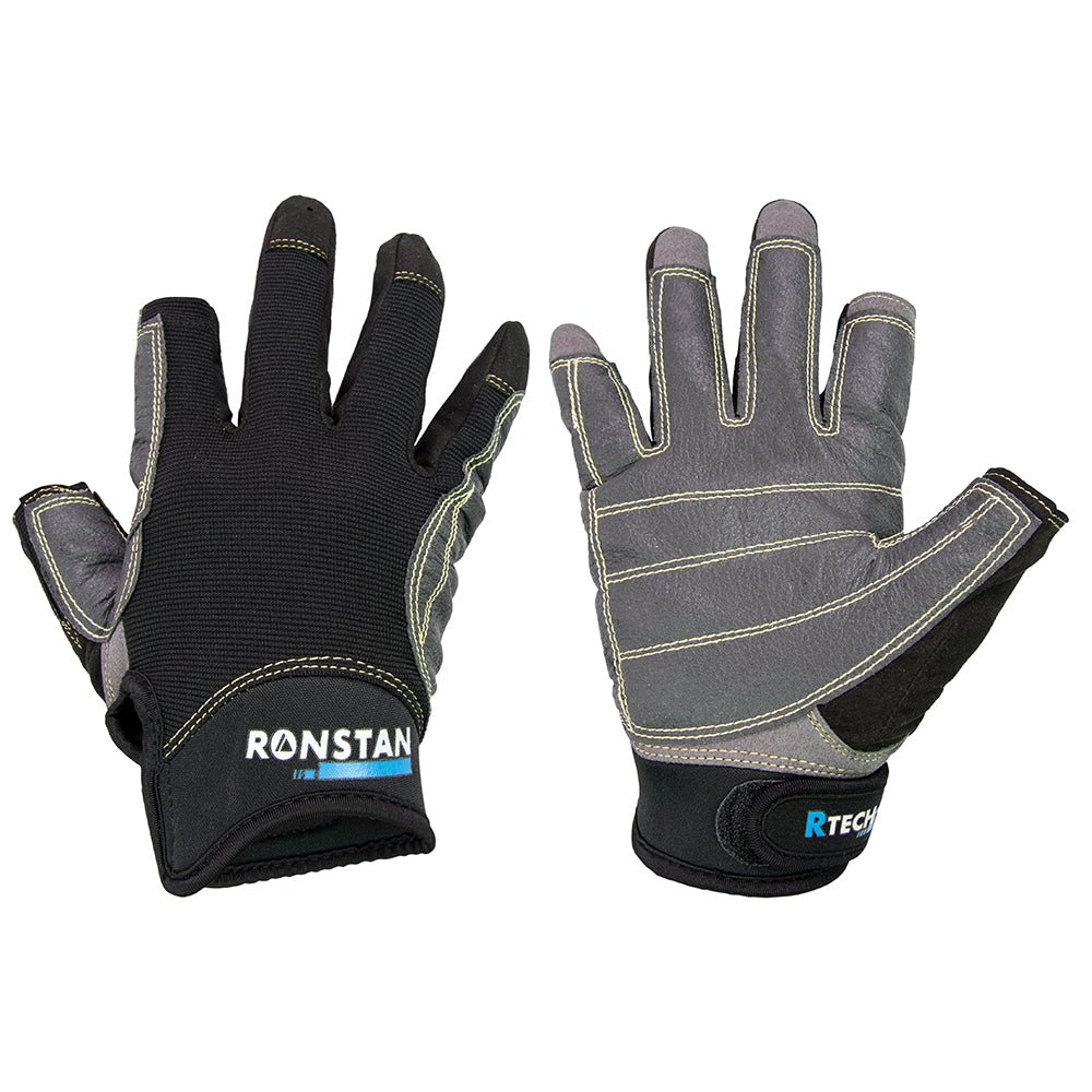 Ronstan Sticky Race Gloves - 3-Finger - Black - XXL [CL740XXL] - Houseboatparts.com