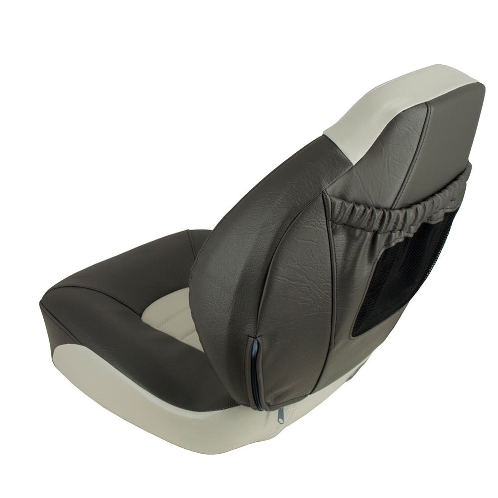 Springfield Fish Pro Mid Back Folding Seat - Charcoal/Grey [1041733] - Houseboatparts.com