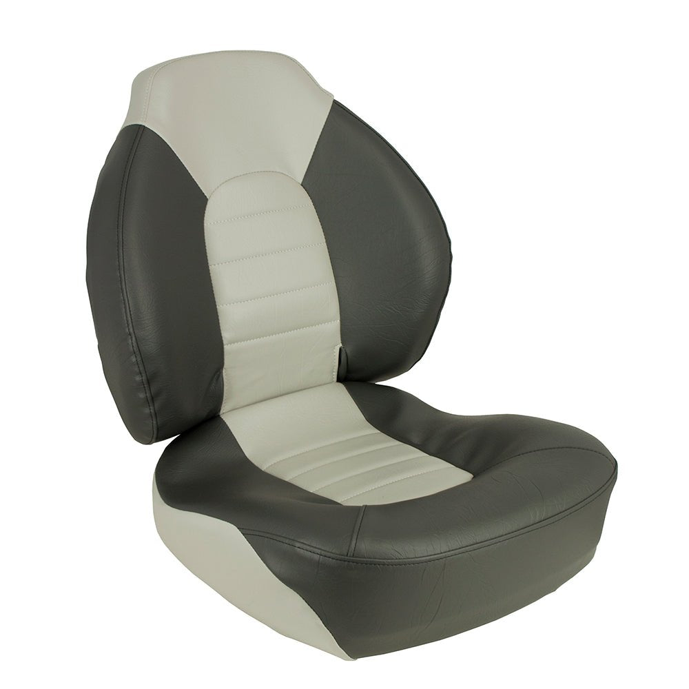 Springfield Fish Pro Mid Back Folding Seat - Charcoal/Grey [1041733] - Houseboatparts.com