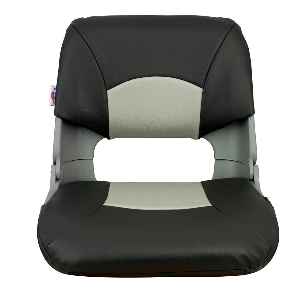 Springfield Skipper Standard Folding Seat - Grey/Charcoal [1061017] - Houseboatparts.com