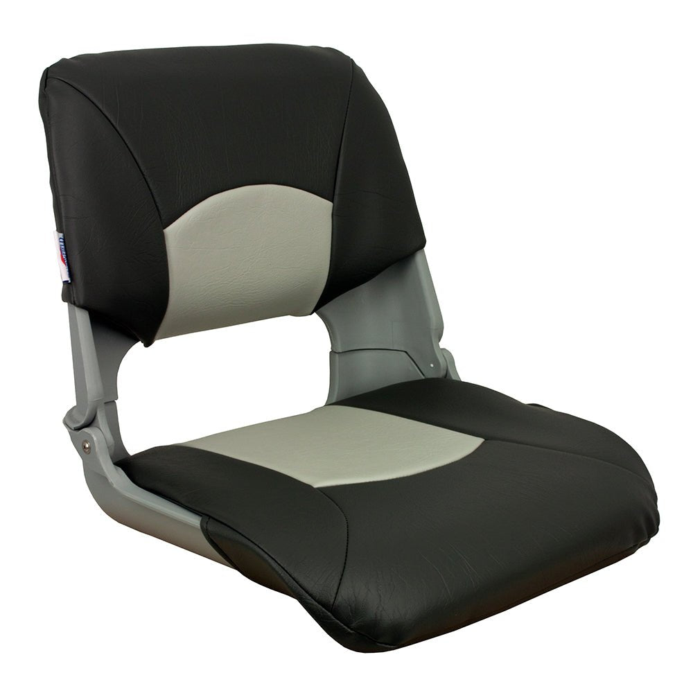 Springfield Skipper Standard Folding Seat - Grey/Charcoal [1061017] - Houseboatparts.com