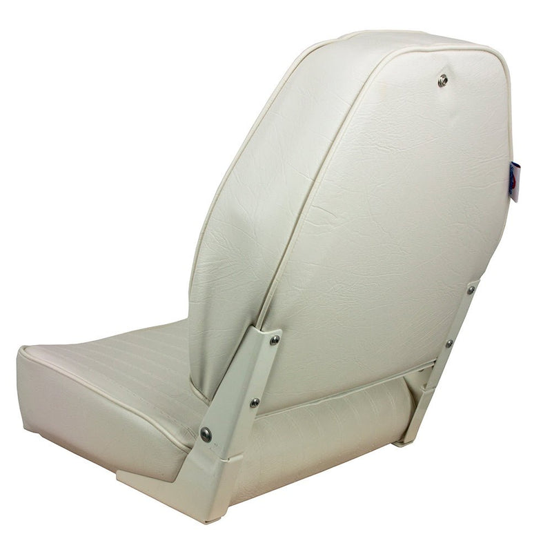 Springfield High Back Folding Seat - White [1040649] - Houseboatparts.com