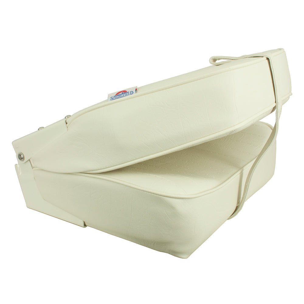 Springfield High Back Folding Seat - White [1040649] - Houseboatparts.com