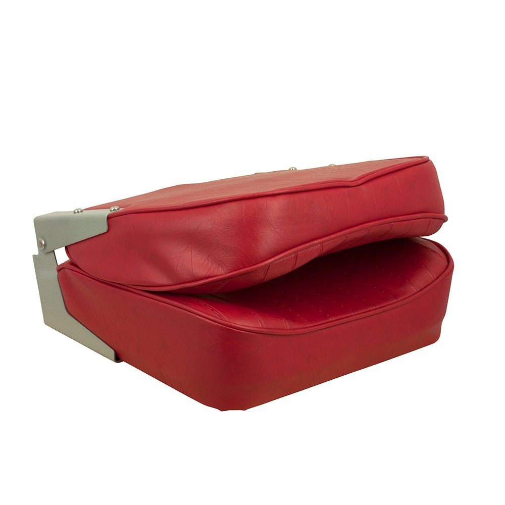 Springfield Economy Folding Seat - Red [1040625] - Houseboatparts.com
