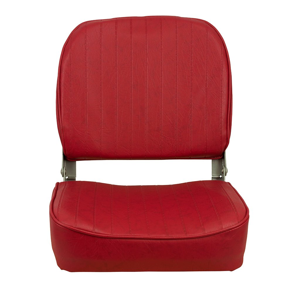 Springfield Economy Folding Seat - Red [1040625] - Houseboatparts.com