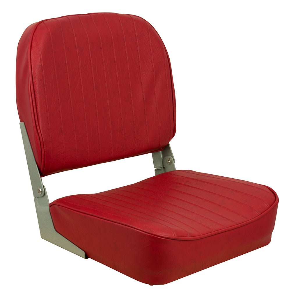 Springfield Economy Folding Seat - Red [1040625] - Houseboatparts.com
