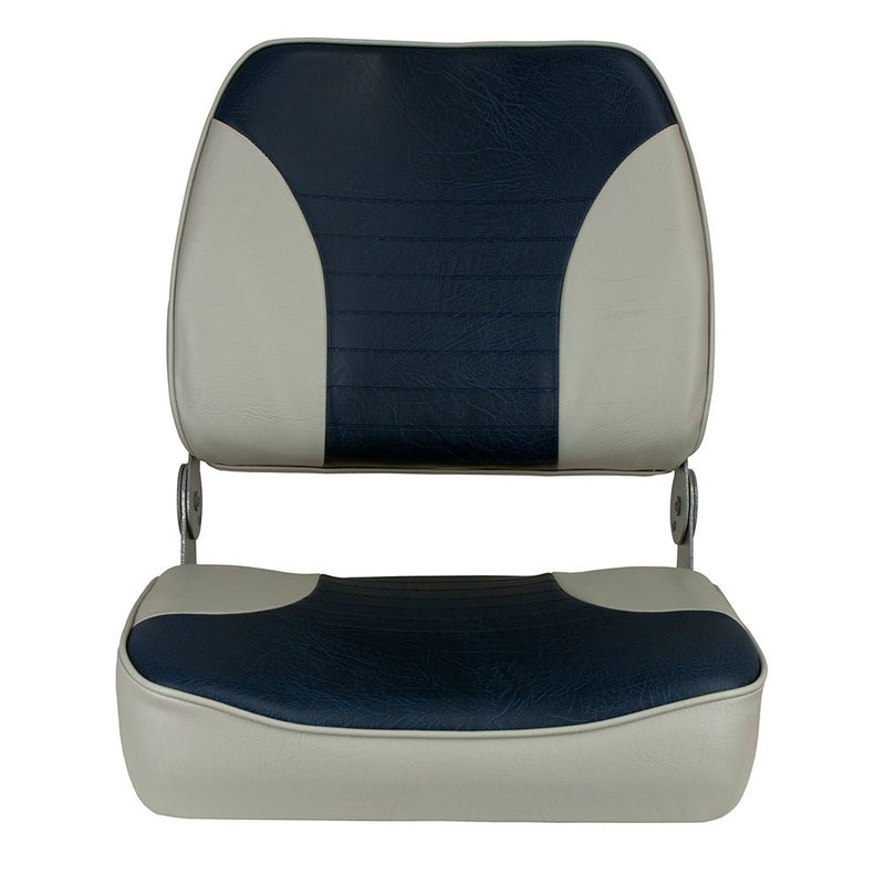 Springfield XXL Folding Seat - Grey/Blue [1040691] - Houseboatparts.com