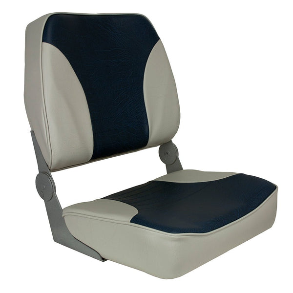 Springfield XXL Folding Seat - Grey/Blue [1040691] - Houseboatparts.com