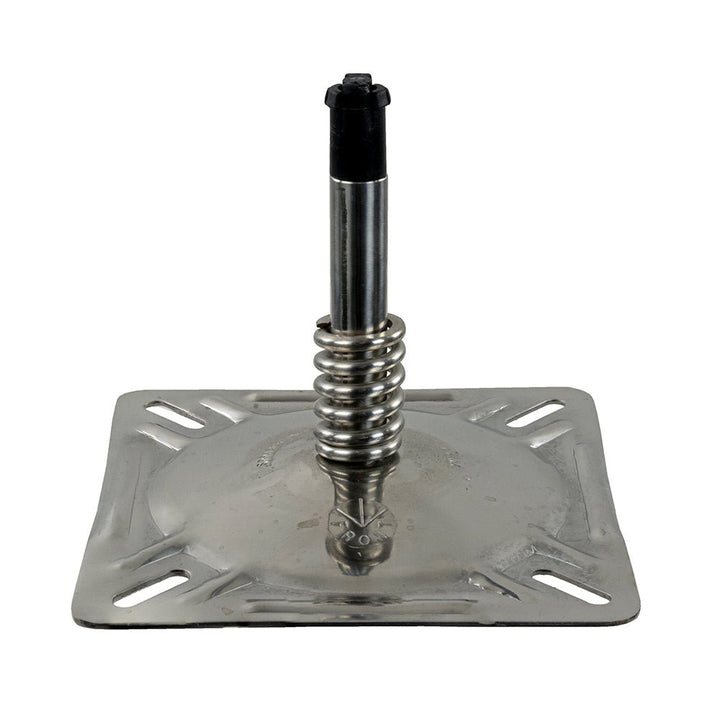 Springfield KingPin 7" x 7" Seat Mount w/Spring - Polished [1614201-PP] - Houseboatparts.com