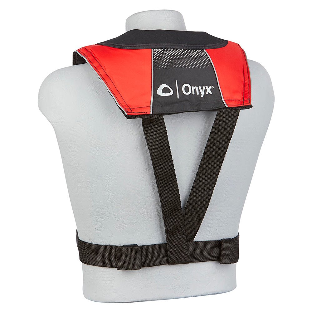 Onyx A/M-24 Series All Clear Automatic/Manual Inflatable Life Jacket - Black/Red - Adult [132200-100-004-20] - Houseboatparts.com