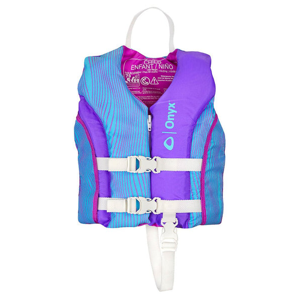 Onyx Shoal All Adventure Child Paddle Water Sports Life Jacket - Purple [121000-600-001-21] - Houseboatparts.com