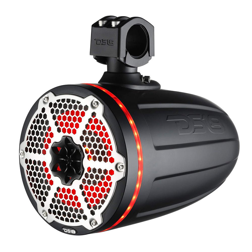 DS18 Hydro 6.5" Neodymium Wakeboard Speakers w/1" Driver and RGB LED Lights - 450W - Black [NXL-X6TPNEO/BK] - Houseboatparts.com