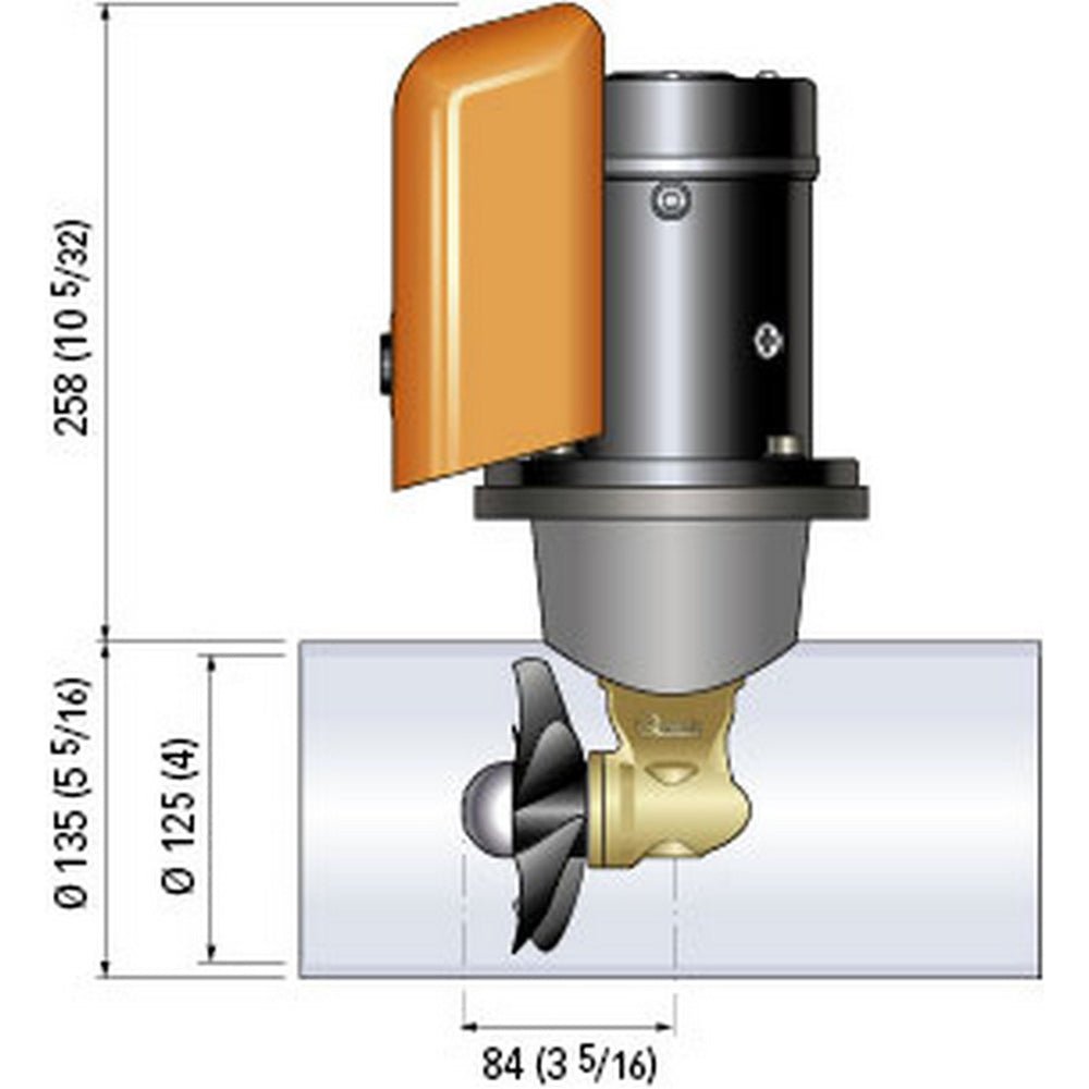 Quick Bow Thruster BTQ 125-30 30KGF - 12V - D125 - 1.5kW [FGBT12530120T00] - Houseboatparts.com