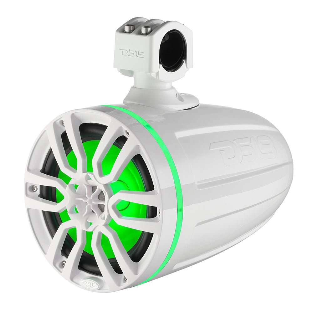 DS18 X Series HYDRO 6.5" Wakeboard Pod Tower Speaker w/RGB LED Light - 300W - White [NXL-X6TP/WH] - Houseboatparts.com