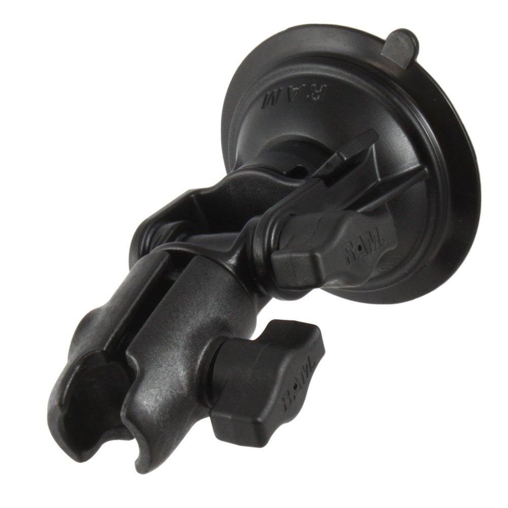 RAM Mount RAM Twist-Lock Composite Suction Cup Ratchet Mount w/Socket Arm [RAP-B-104-224U-QU1] - Houseboatparts.com