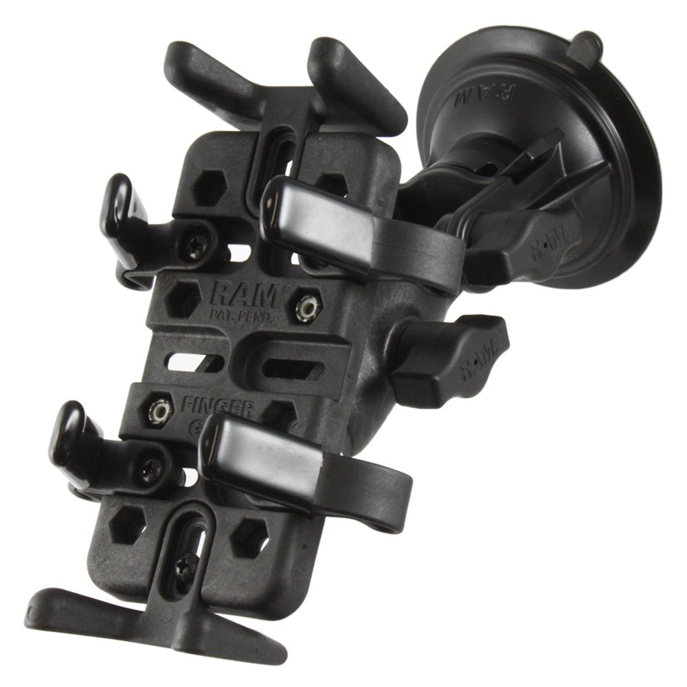 RAM Mount RAM Finger-Grip Universal Mount w/RAM Twist-Lock Suction Cup [RAP-B-104-224-UN4U] - Houseboatparts.com