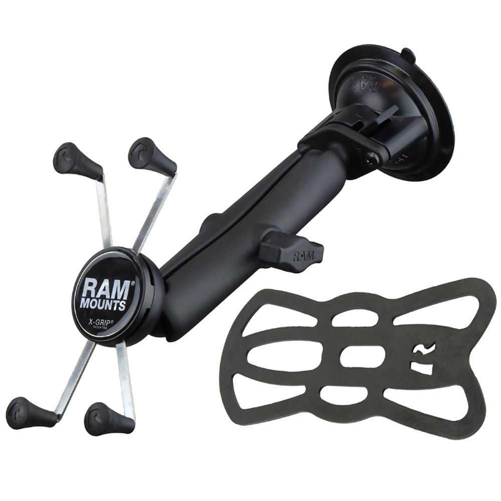 RAM Mount RAM X-Grip Large Phone Mount w/RAM Twist-Lock Suction Cup Base [RAM-B-166-C-UN10U] - Houseboatparts.com