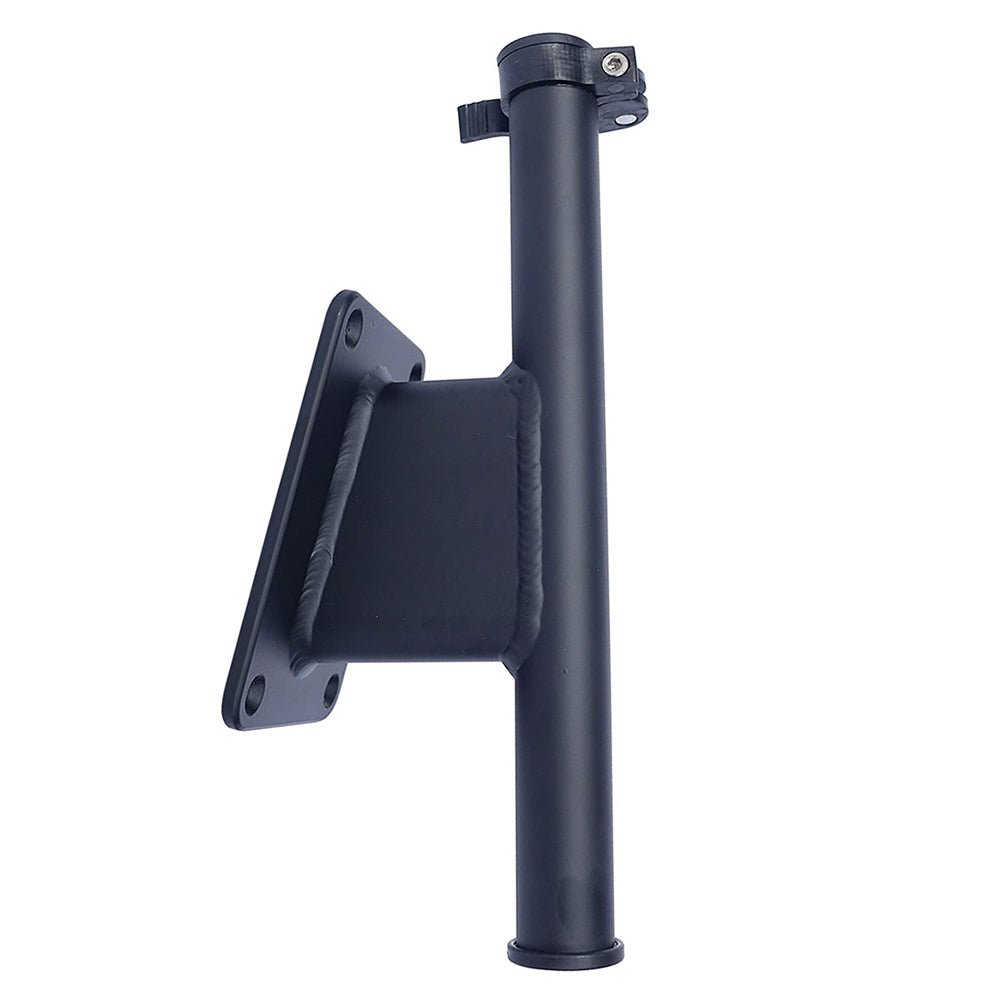 Panther 5" Set Back Transom Mount Bracket - Black - Powder Coat [KPS50B] - Houseboatparts.com