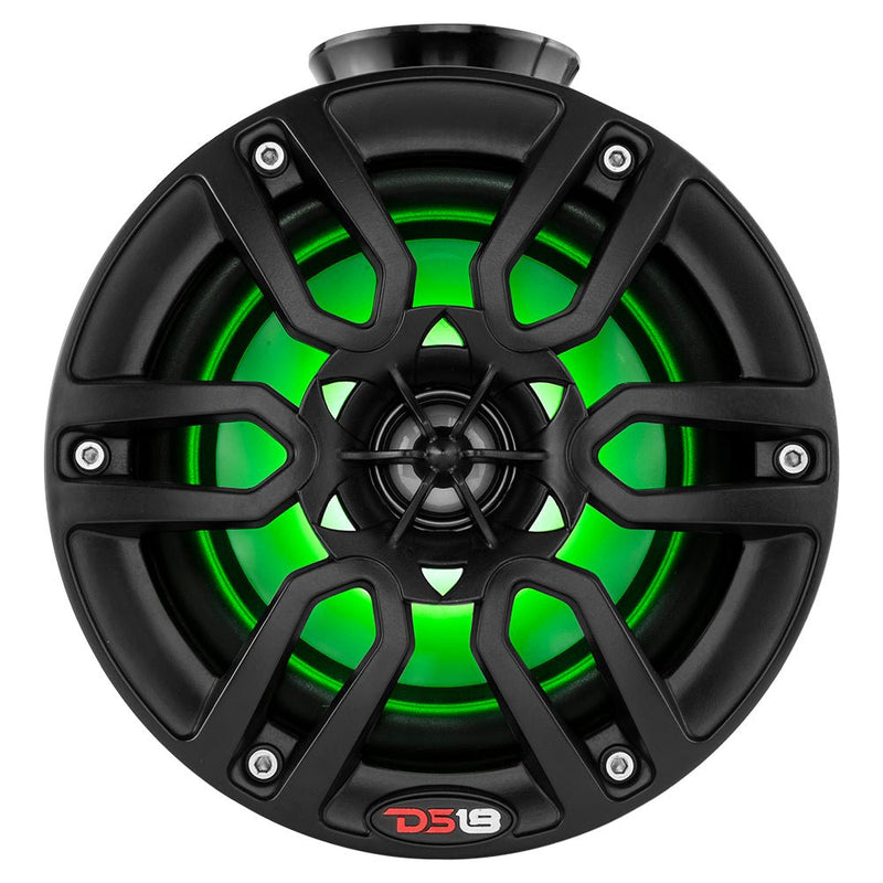 DS18 HYDRO 6.5" Compact Wakeboard Pod Tower w/RGB Light - 300W - Black [NXL-PS6BK] - Houseboatparts.com