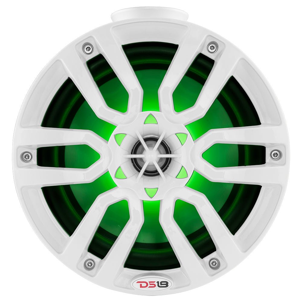 DS18 HYDRO 8" Compact Wakeboard Pod Tower w/RGB Light - 375W - White [NXL-PS8W] - Houseboatparts.com