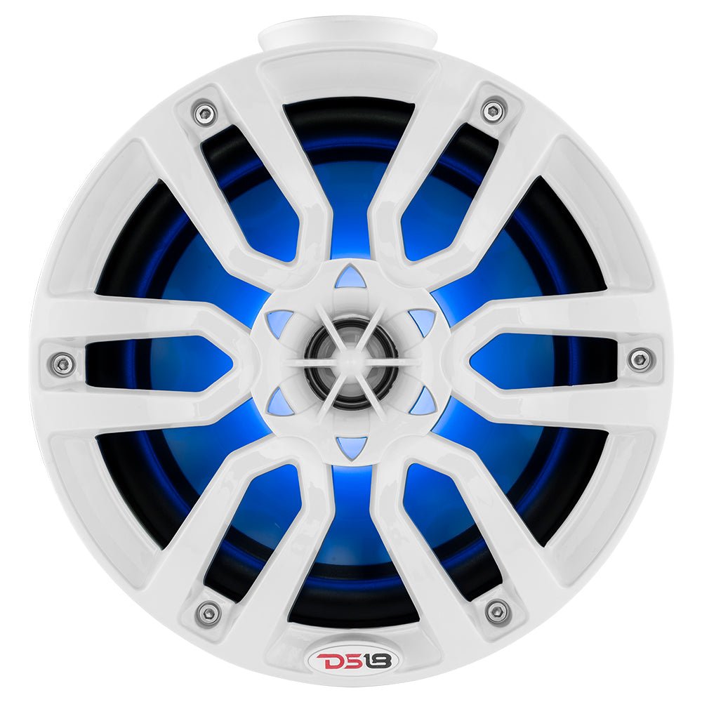 DS18 HYDRO 8" Compact Wakeboard Pod Tower w/RGB Light - 375W - White [NXL-PS8W] - Houseboatparts.com