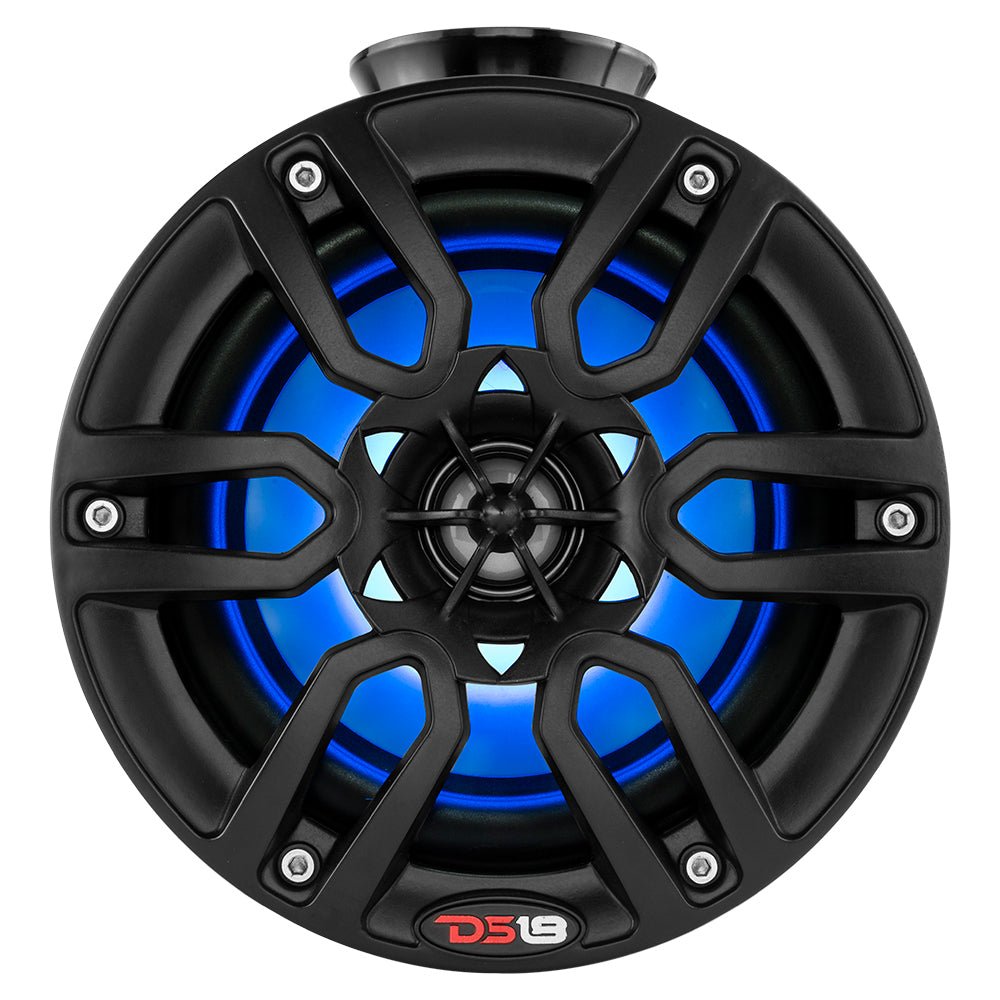 DS18 HYDRO 8" Compact Wakeboard Pod Tower w/RGB Light - 375W - Black [NXL-PS8BK] - Houseboatparts.com