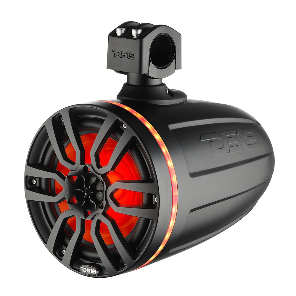 DS18 X Series HYDRO 8" Wakeboard Pod Tower Speaker w/RGB LED Light - 375W - Matte Black [NXL-X8TP/BK] - Houseboatparts.com