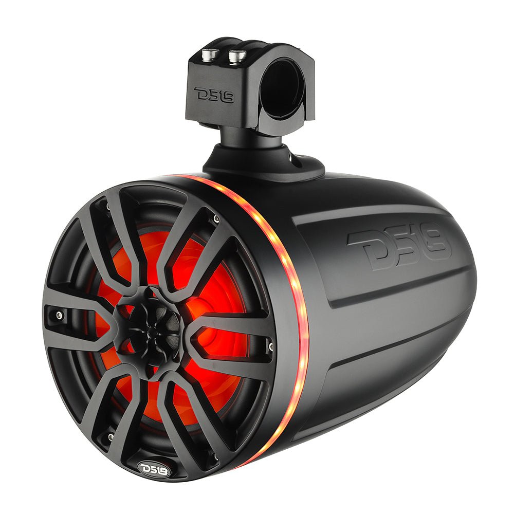 DS18 X Series HYDRO 8" Wakeboard Pod Tower Speaker w/RGB LED Light - 375W - Matte Black [NXL-X8TP/BK] - Houseboatparts.com